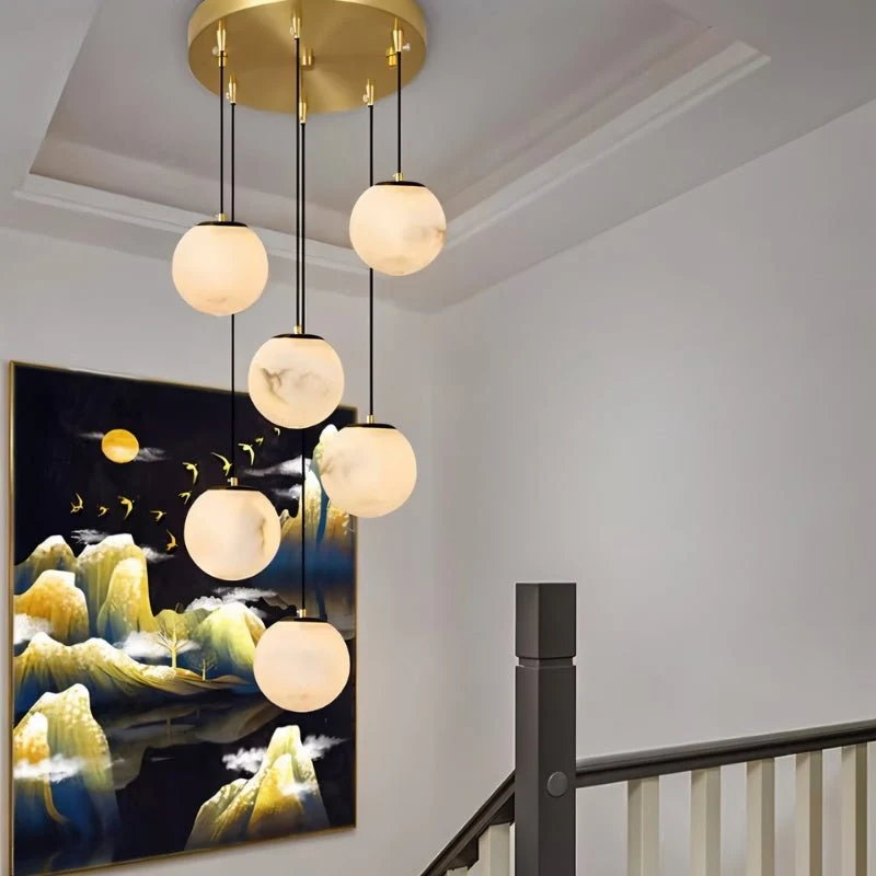 Tama Alabaster Chandelier Light - Image 3