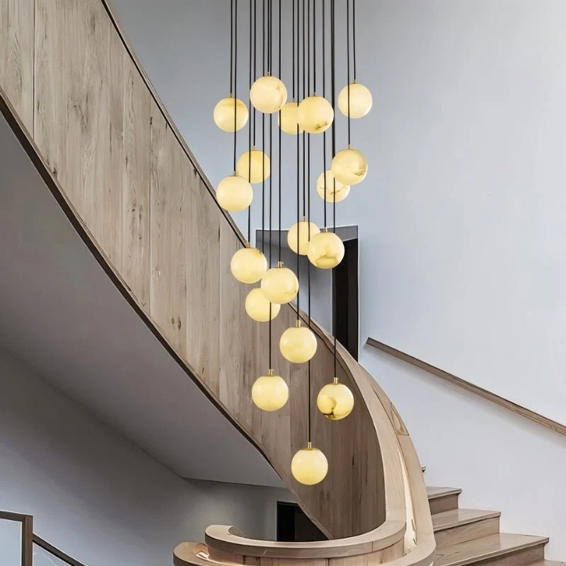 Tama Alabaster Chandelier Light - Image 4