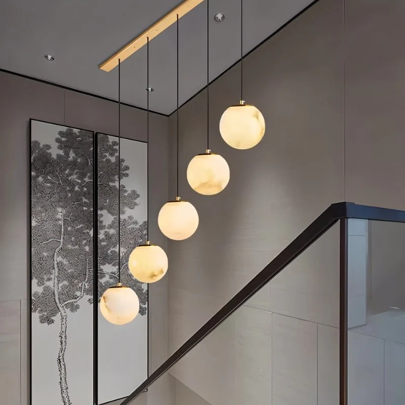 Tama Alabaster Chandelier Light - Image 6