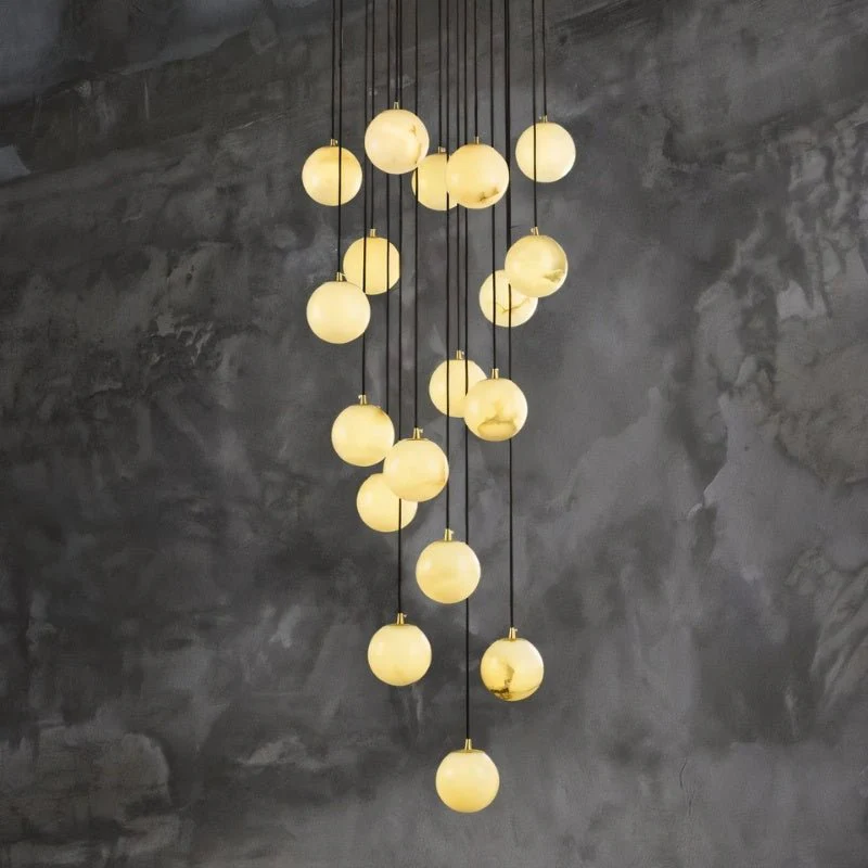 Tama Alabaster Chandelier Light - Image 8