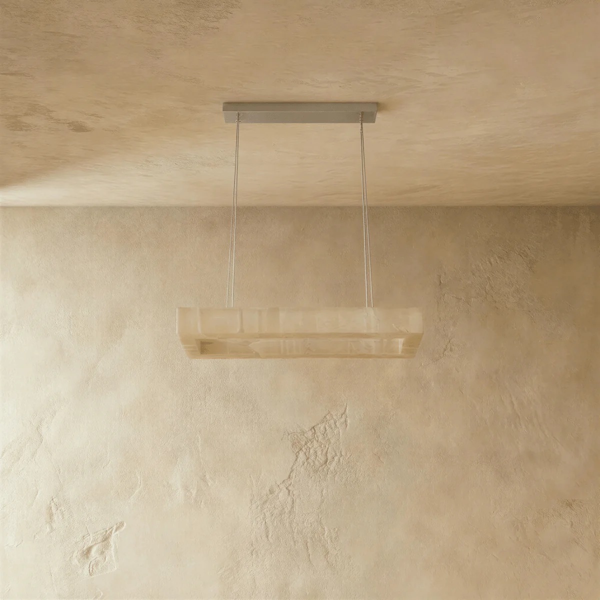 Teva Rectangular Alabaster Chandelier - Image 2