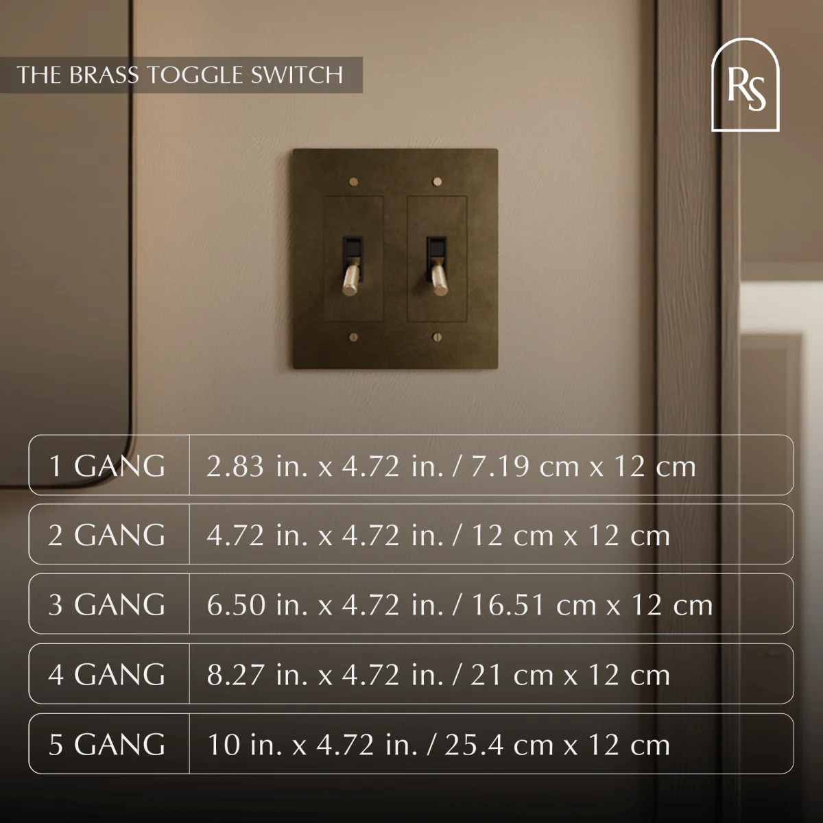 The Brass Toggle Switch (1 to 5 Gang) - Image 5
