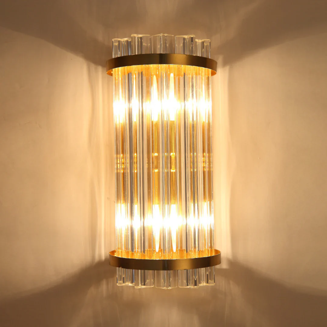 Three Sided Crystal Rod Wall Lamp - Image 15