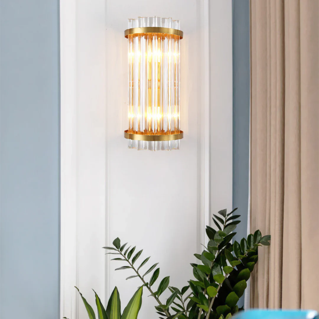 Three Sided Crystal Rod Wall Lamp - Image 3