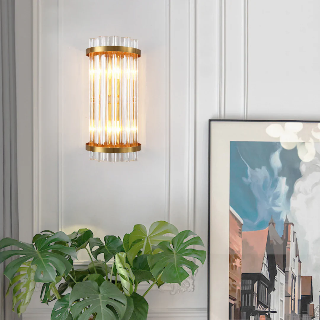 Three Sided Crystal Rod Wall Lamp - Image 5