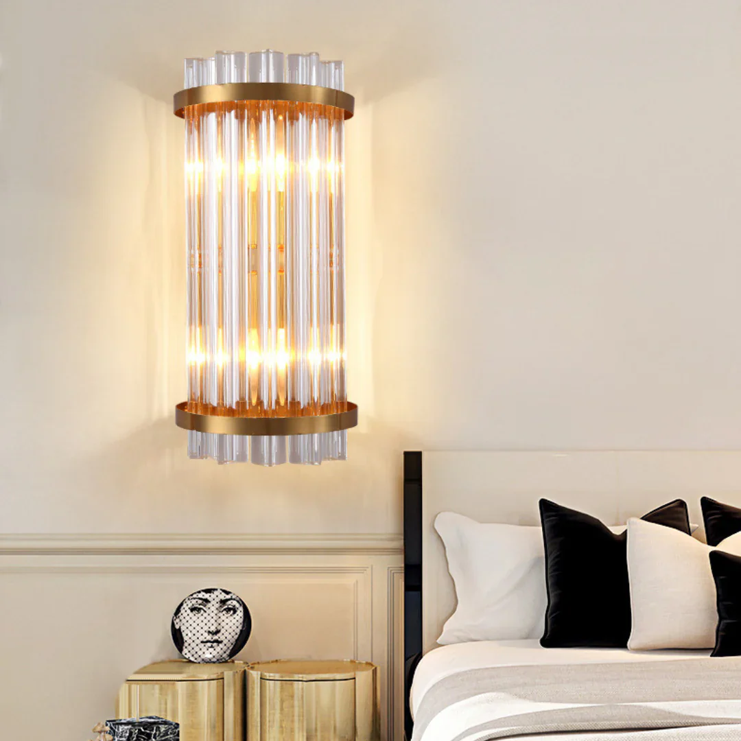 Three Sided Crystal Rod Wall Lamp - Image 6