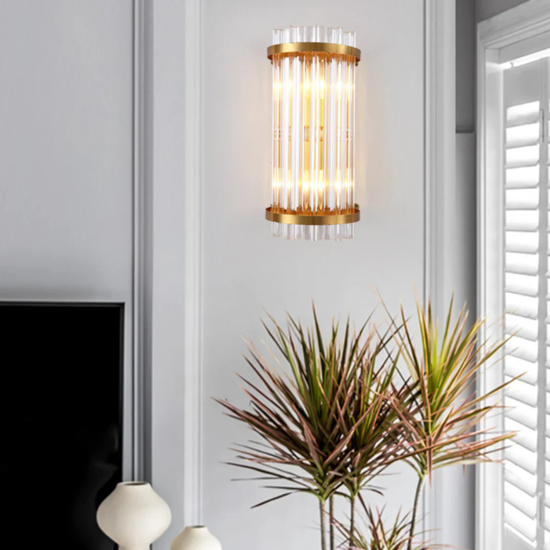 Three Sided Crystal Rod Wall Lamp - Image 7