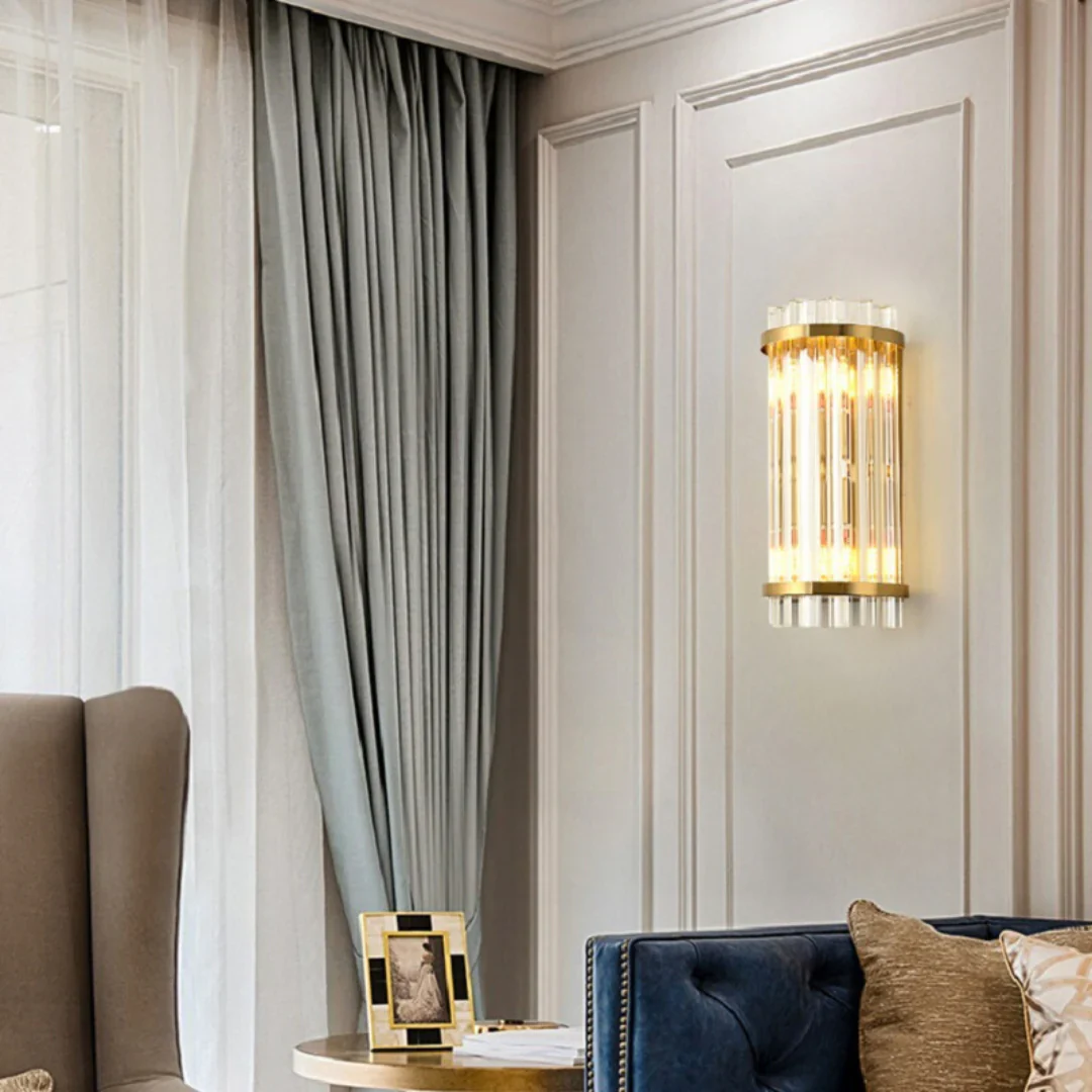 Three Sided Crystal Rod Wall Lamp - Image 8