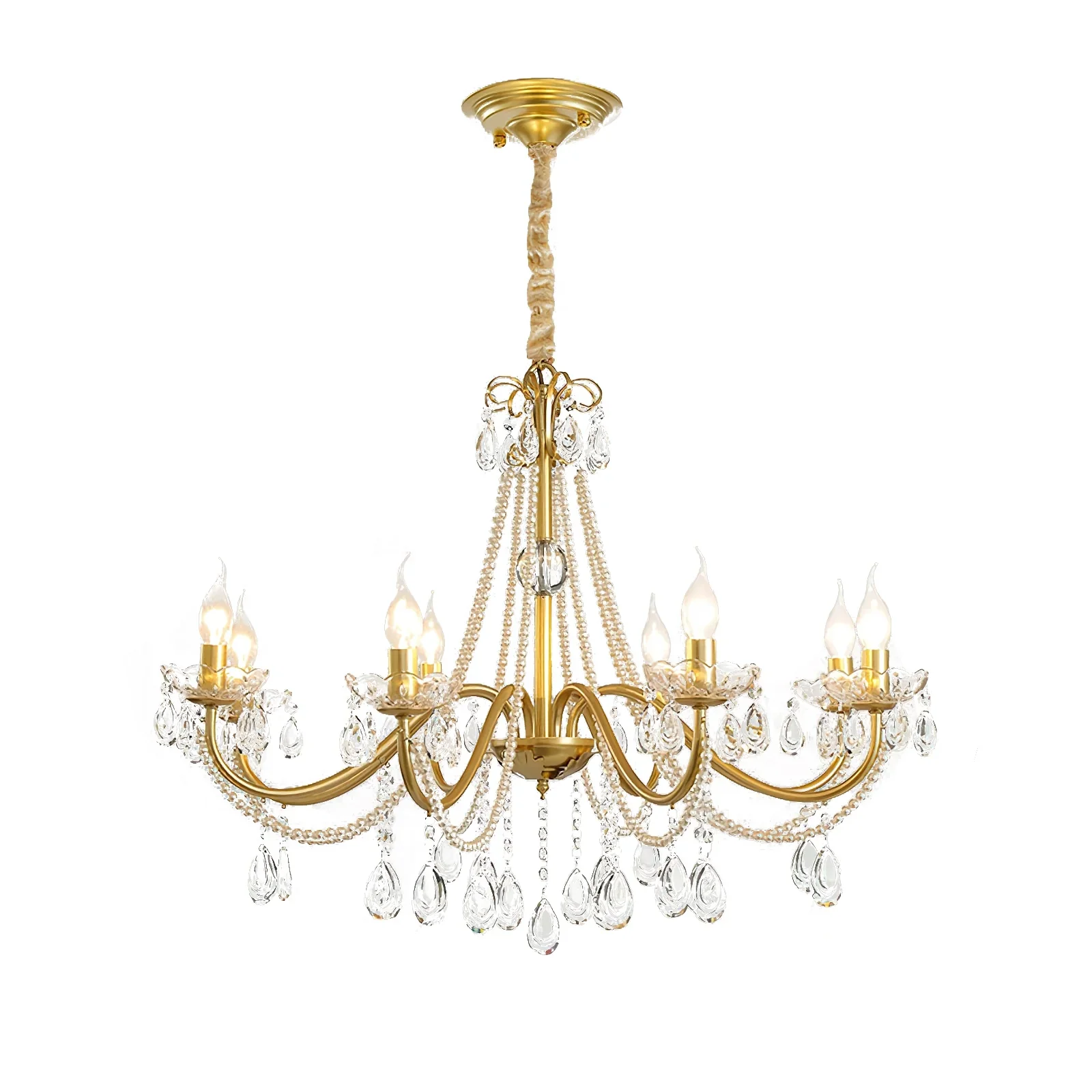 Floral Candelabra Crystal Chandelier