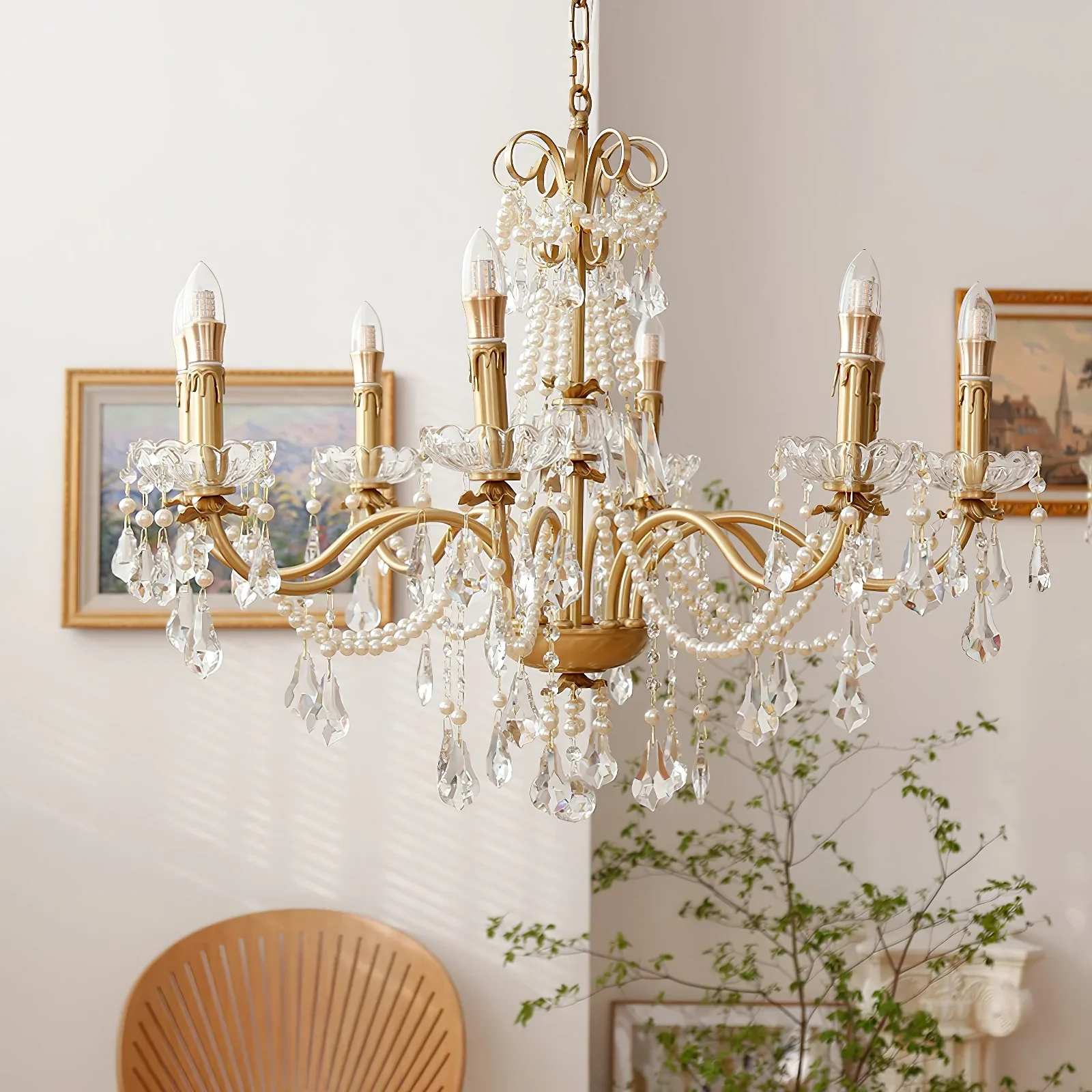 Floral Candelabra Crystal Chandelier - Image 12