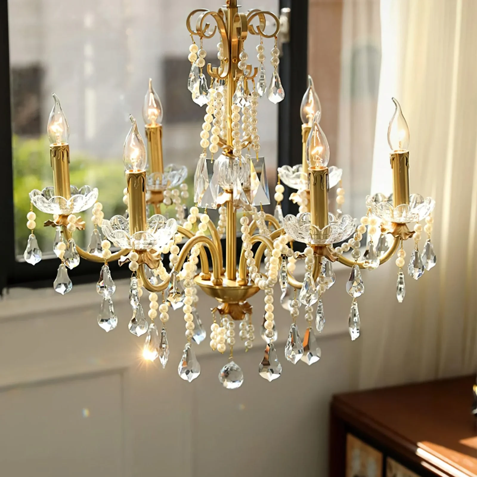 Floral Candelabra Crystal Chandelier - Image 13