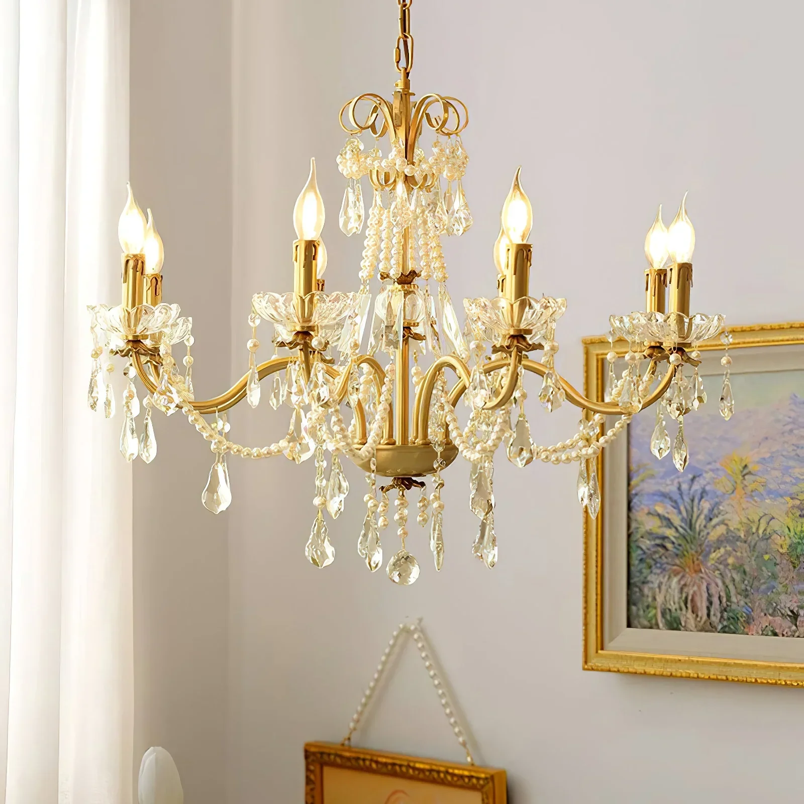 Floral Candelabra Crystal Chandelier - Image 15