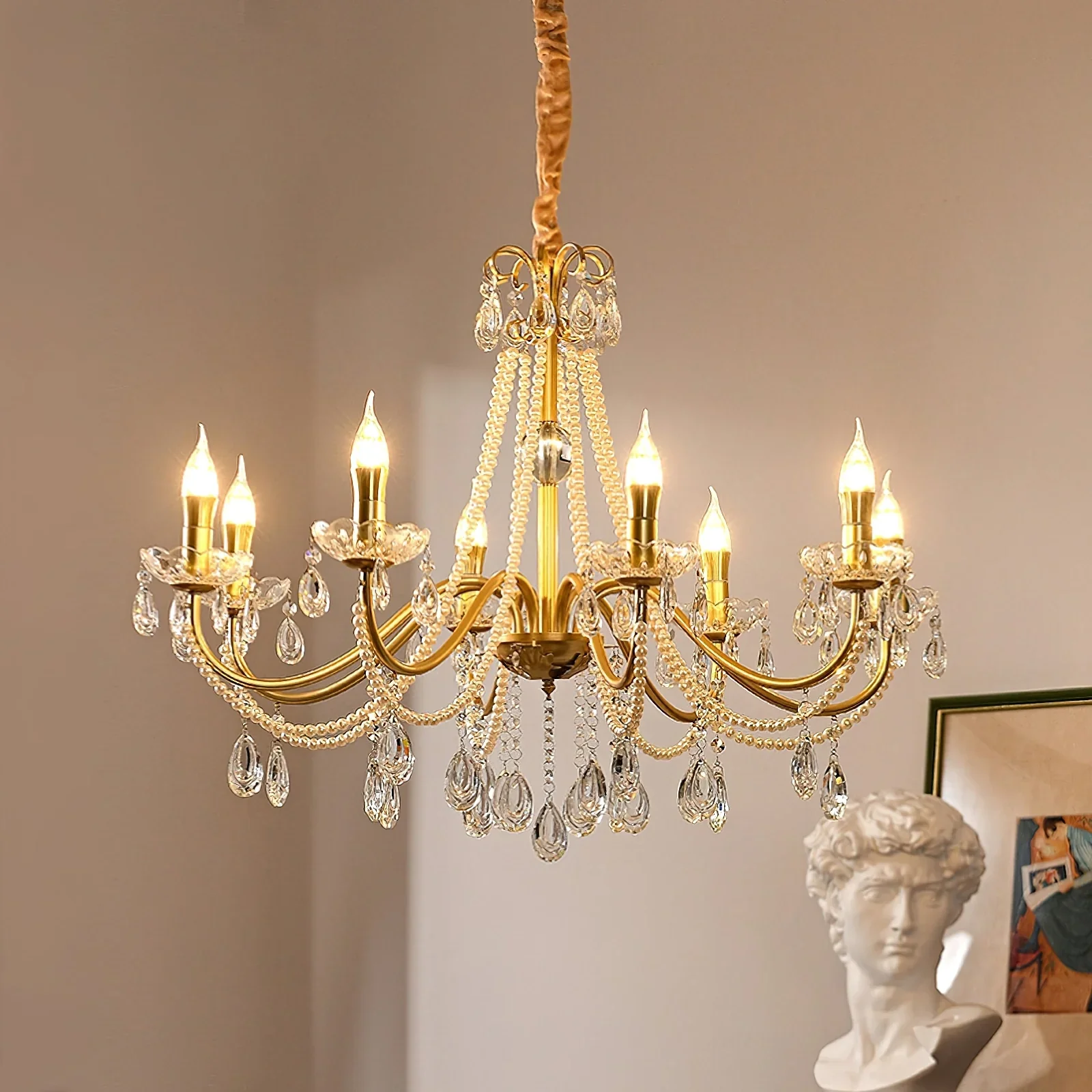 Floral Candelabra Crystal Chandelier - Image 4