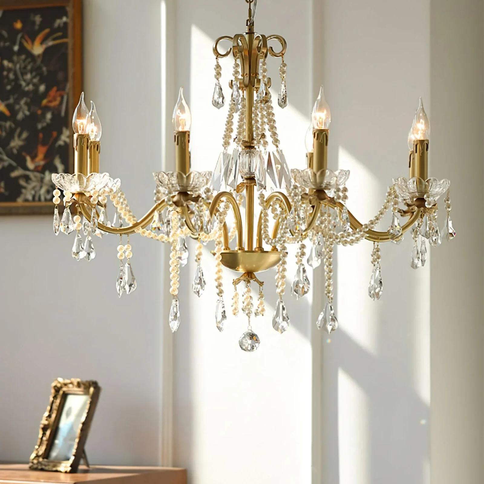 Floral Candelabra Crystal Chandelier - Image 7