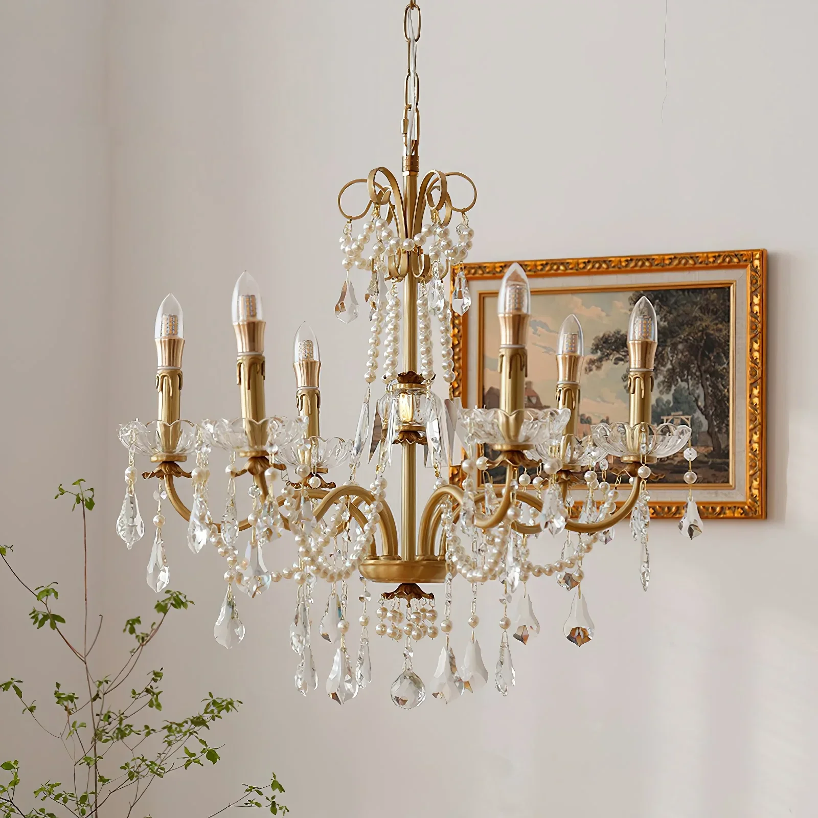 Floral Candelabra Crystal Chandelier - Image 9