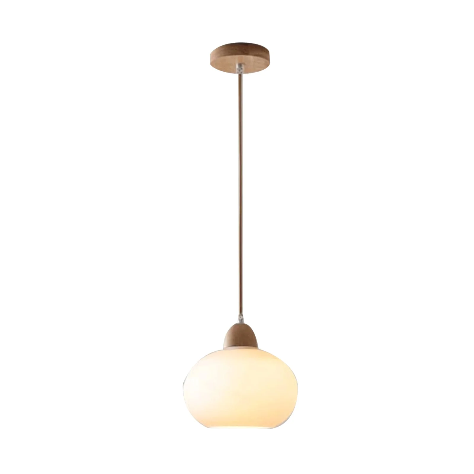 Traditional Japanese Glass Pendant Light