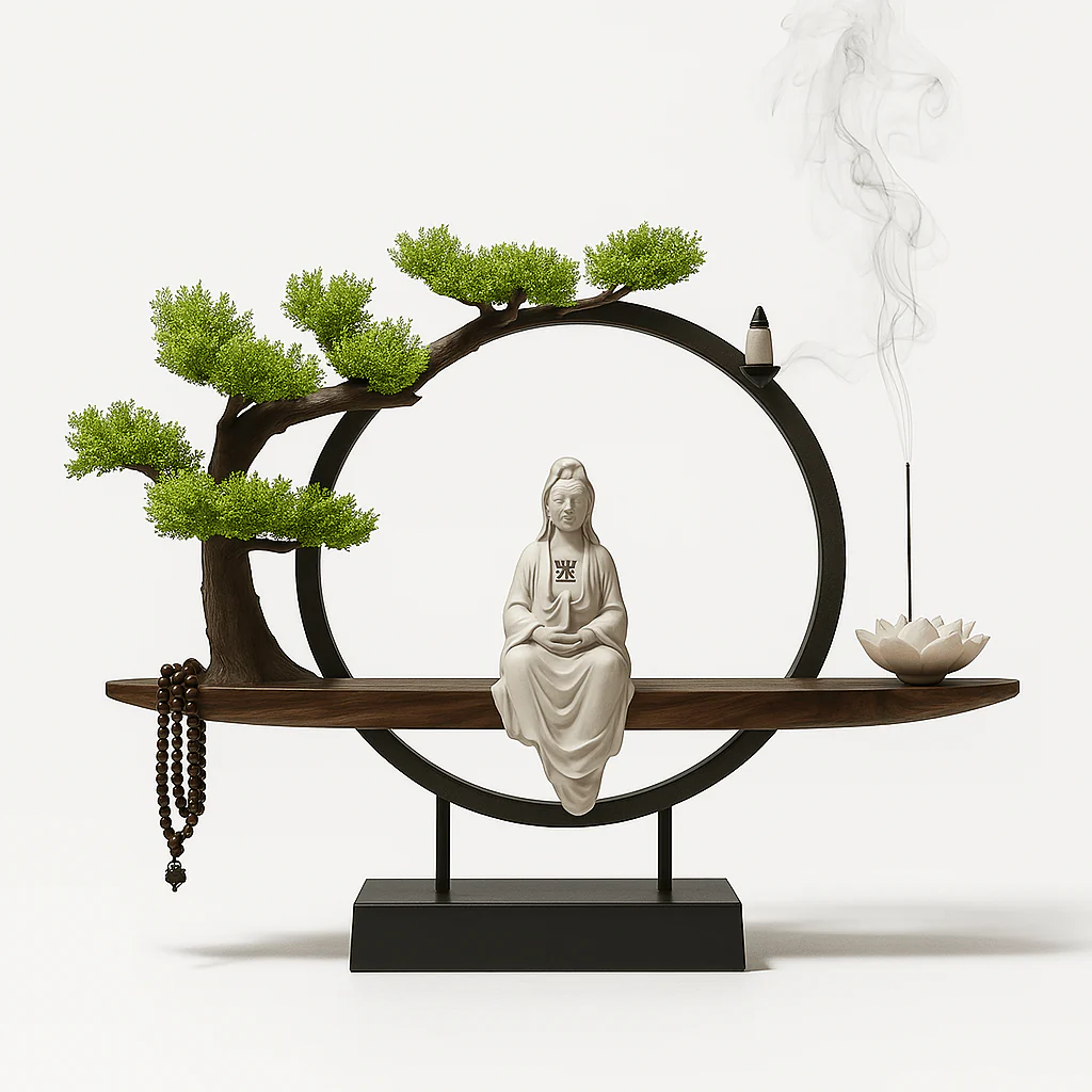 Tranquil Incense Burner Table Lamp