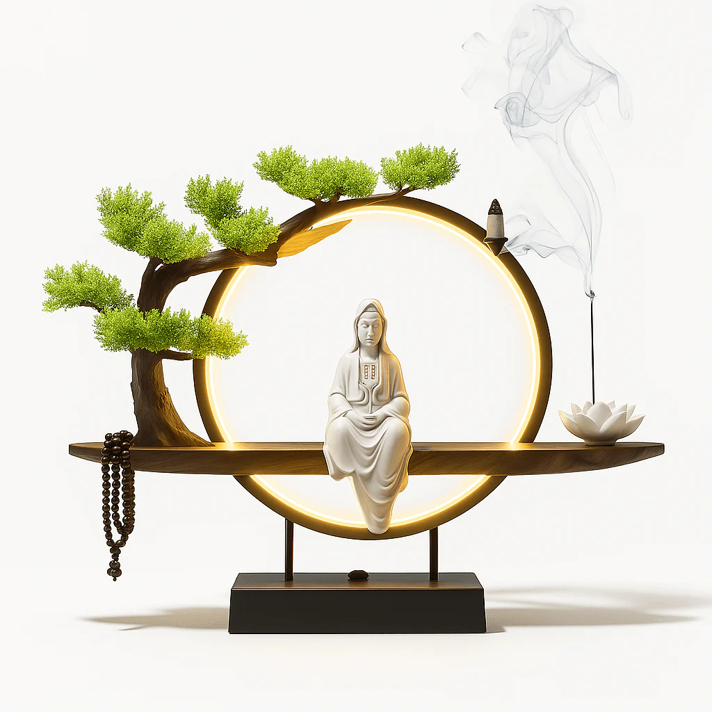 Tranquil Incense Burner Table Lamp - Image 2