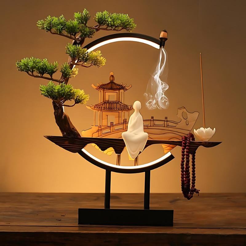 Tranquil Incense Burner Table Lamp - Image 5