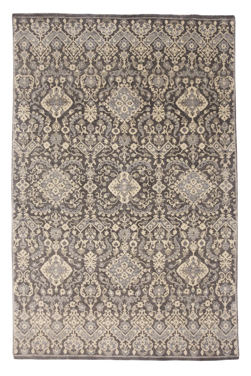 Transitional Design (6x9) dark gray/light blue