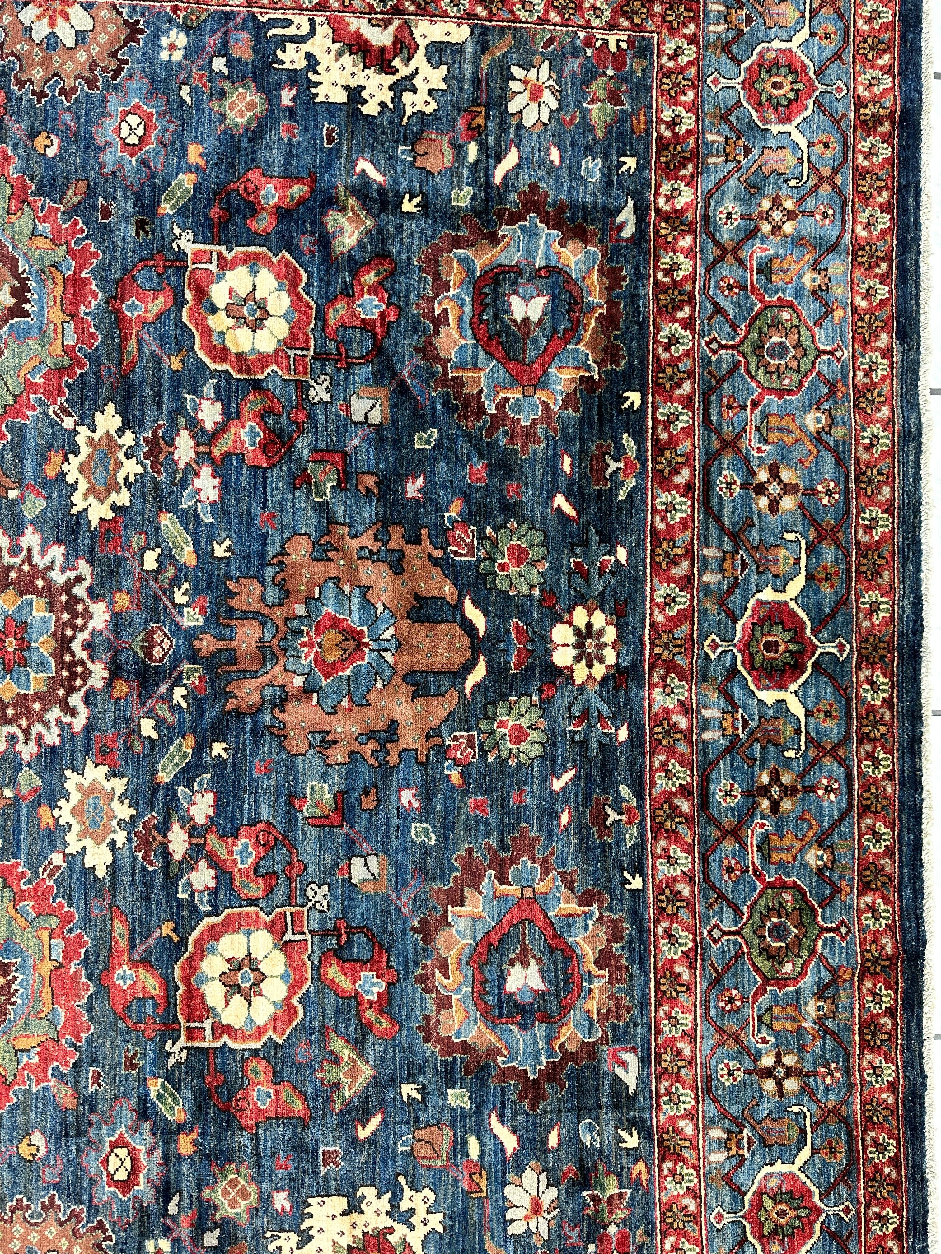 Trasitional Serapi Ghazni Wool Rug – 8' x 10’ – Intricate Floral Design - Image 10