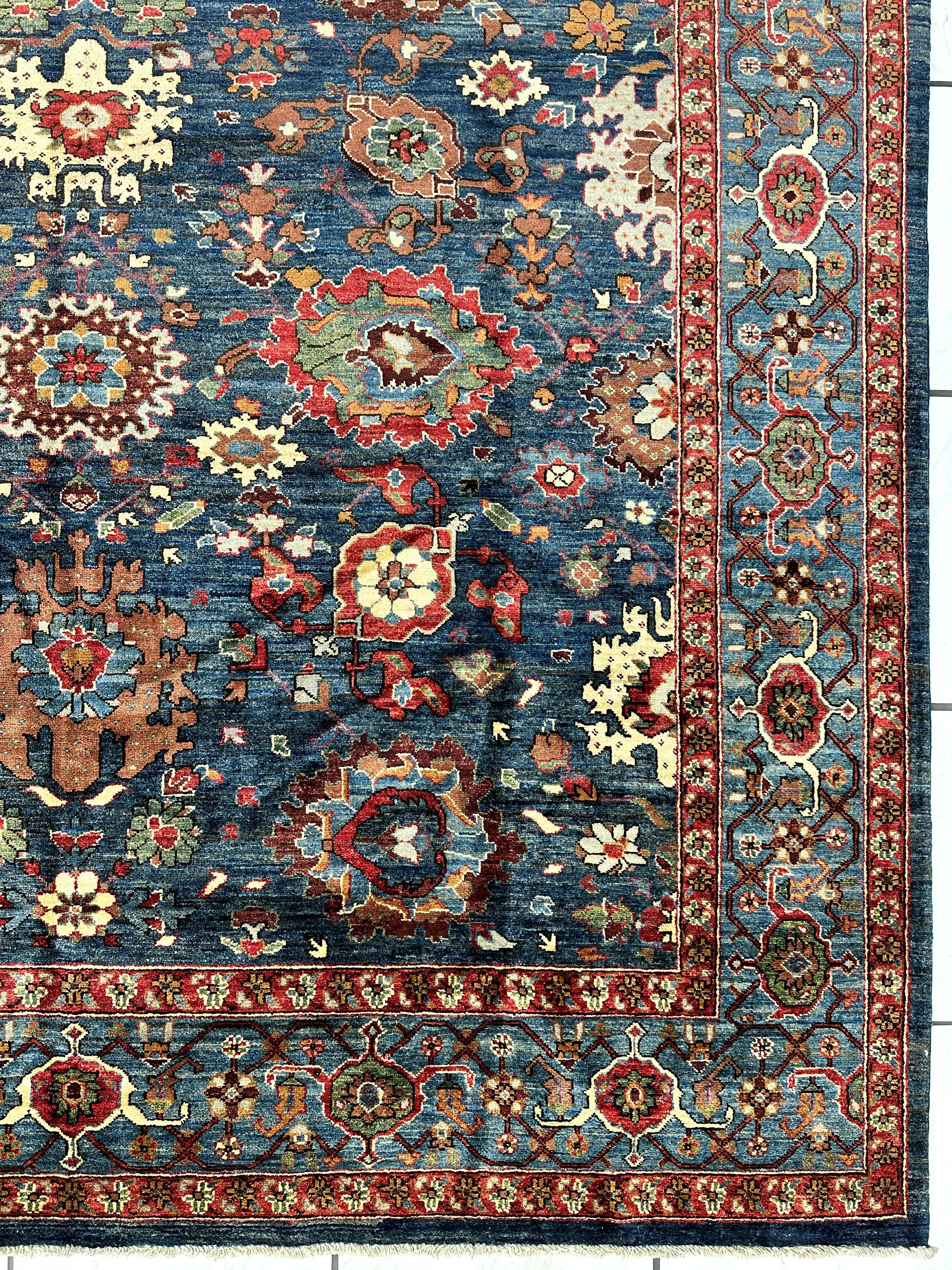 Trasitional Serapi Ghazni Wool Rug – 8' x 10’ – Intricate Floral Design - Image 11