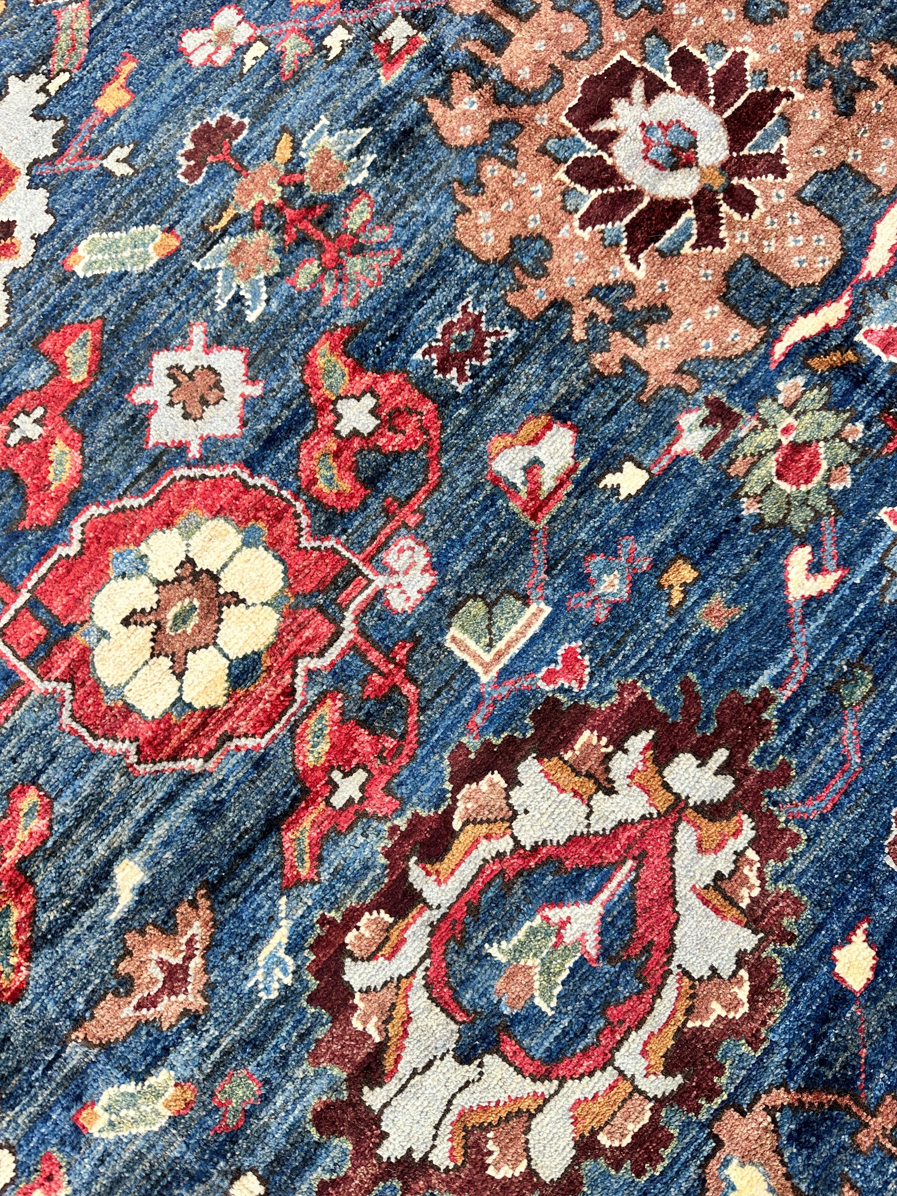 Trasitional Serapi Ghazni Wool Rug – 8' x 10’ – Intricate Floral Design - Image 15