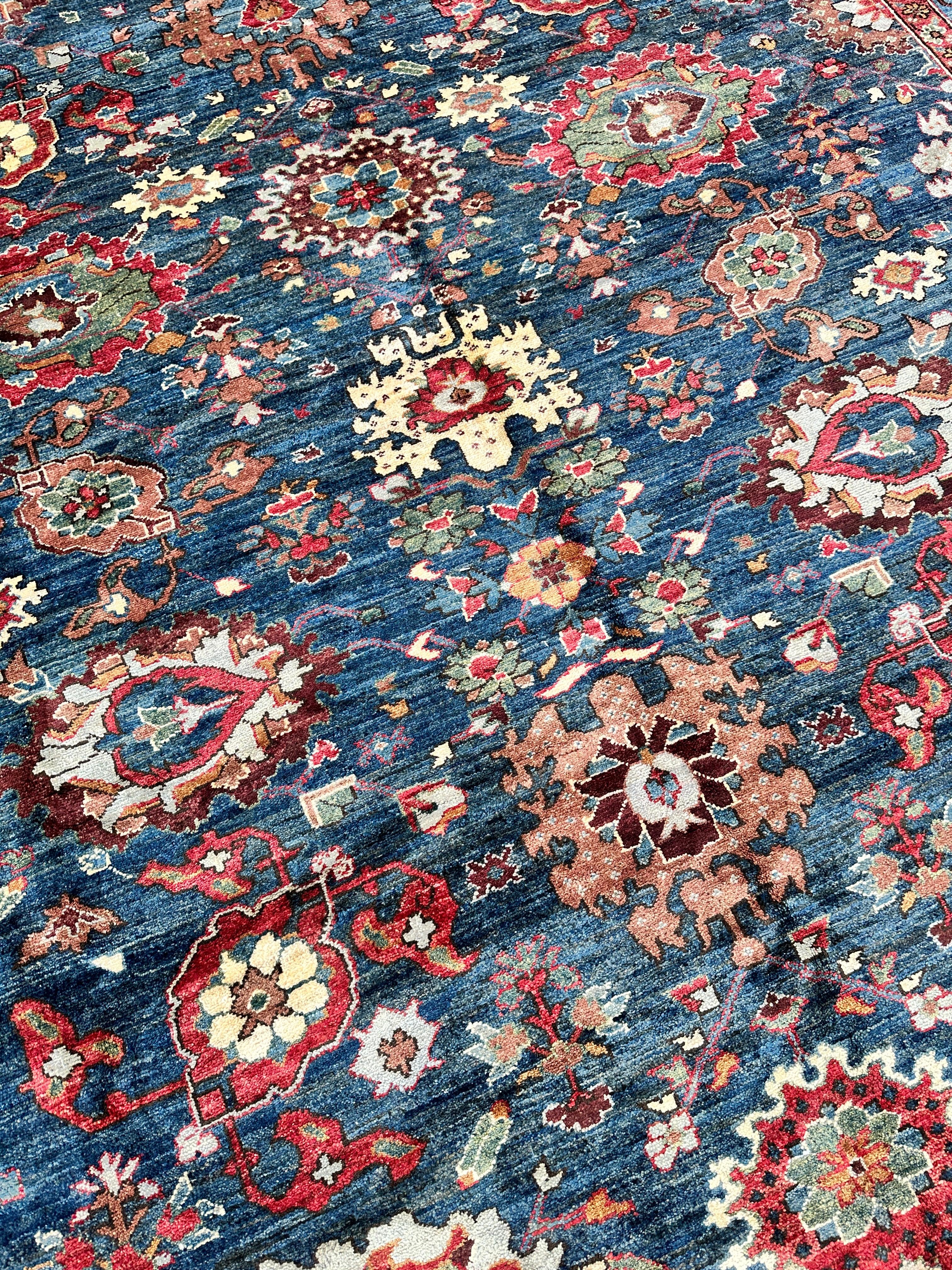 Trasitional Serapi Ghazni Wool Rug – 8' x 10’ – Intricate Floral Design - Image 4