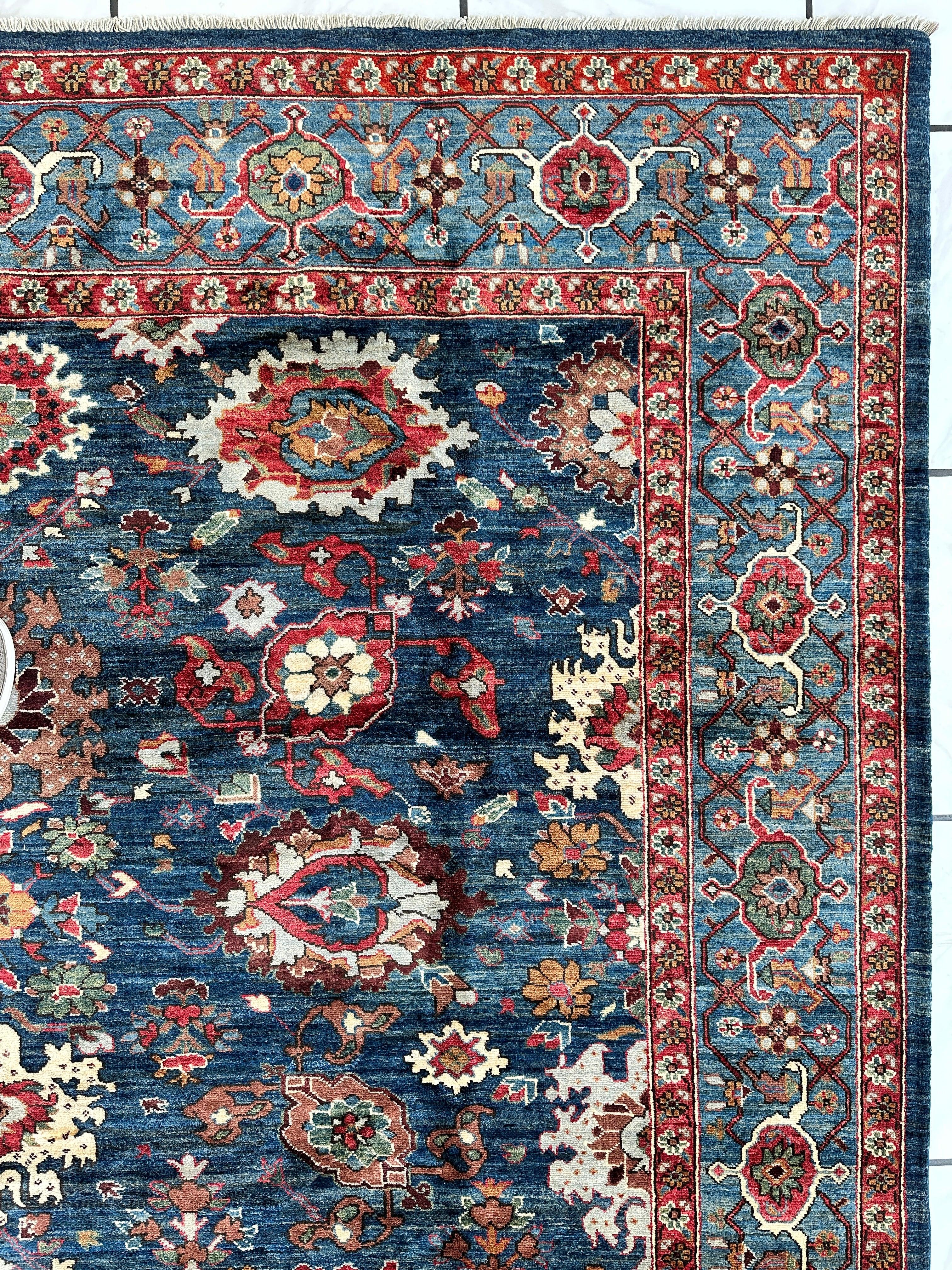 Trasitional Serapi Ghazni Wool Rug – 8' x 10’ – Intricate Floral Design - Image 5