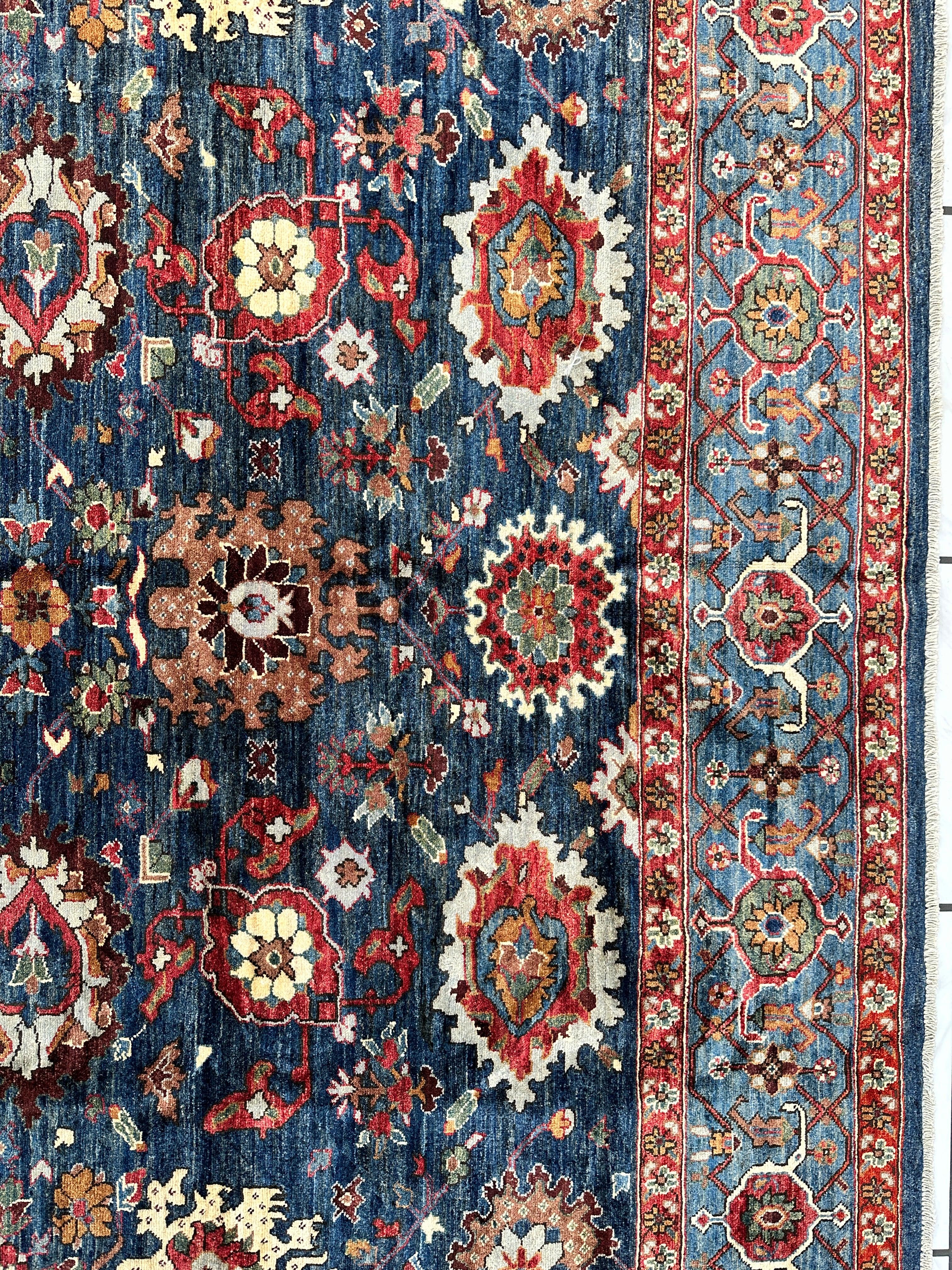 Trasitional Serapi Ghazni Wool Rug – 8' x 10’ – Intricate Floral Design - Image 6