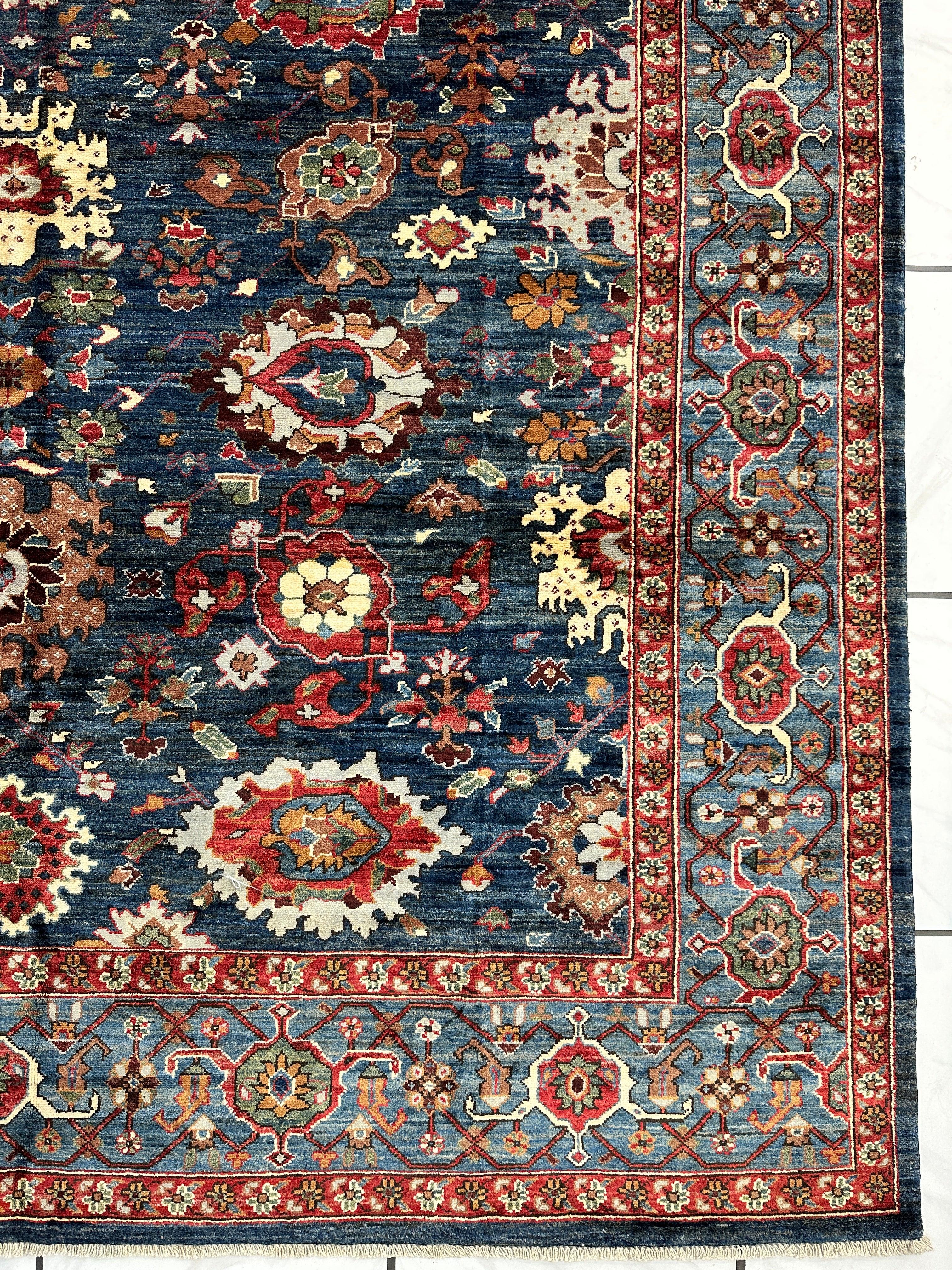 Trasitional Serapi Ghazni Wool Rug – 8' x 10’ – Intricate Floral Design - Image 7
