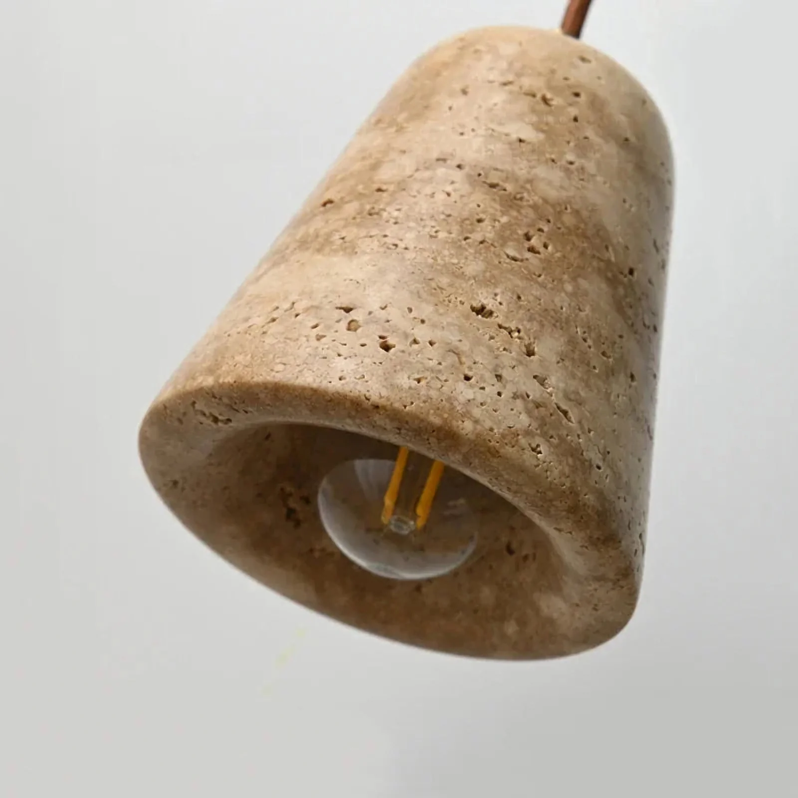Travertine Cone Pendant Light - Image 6