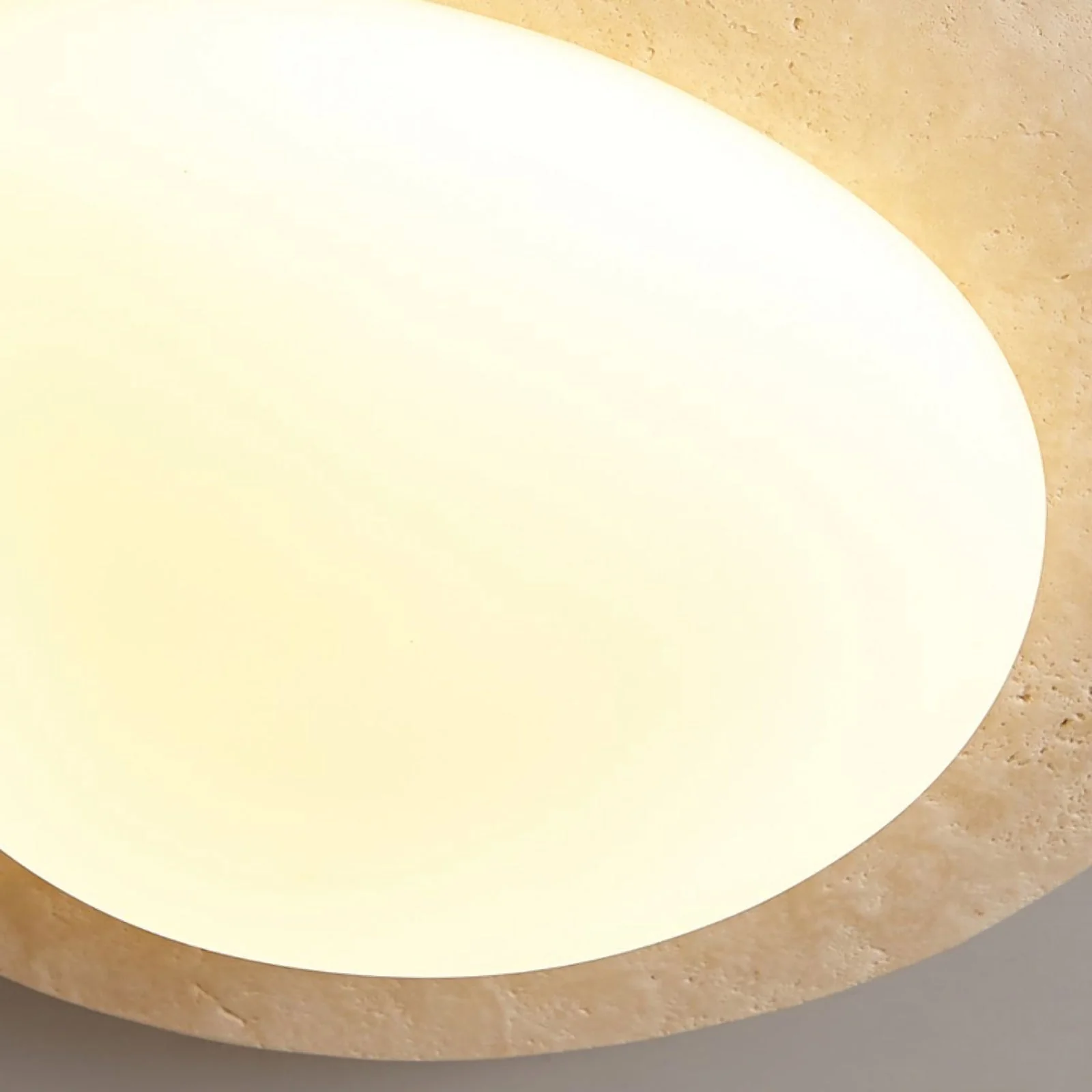 Travertine Oval Ceiling Light - Image 7