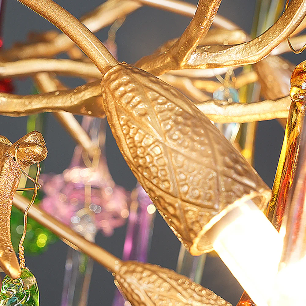Tree Branch Glass Color Chandelier - Image 16