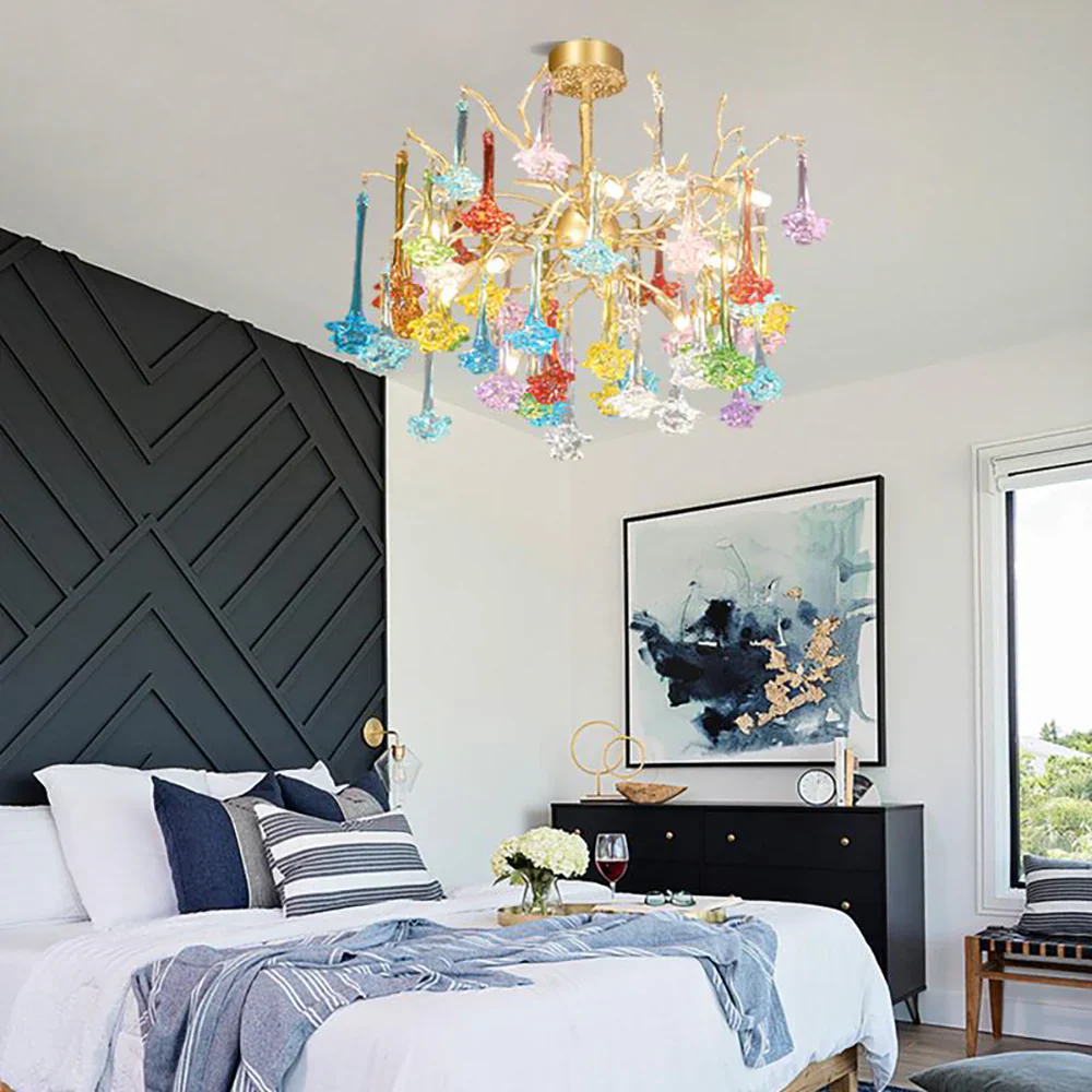 Tree Branch Glass Color Chandelier - Image 5