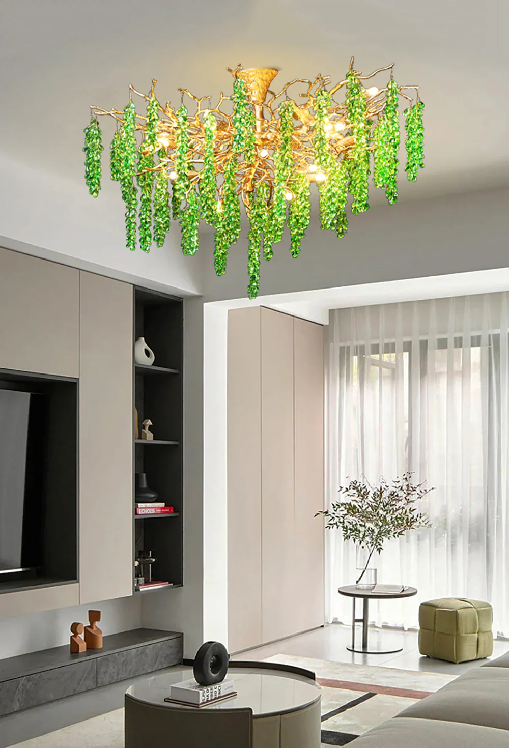 Tree Branch Glass Grape Chandelier - Image 11