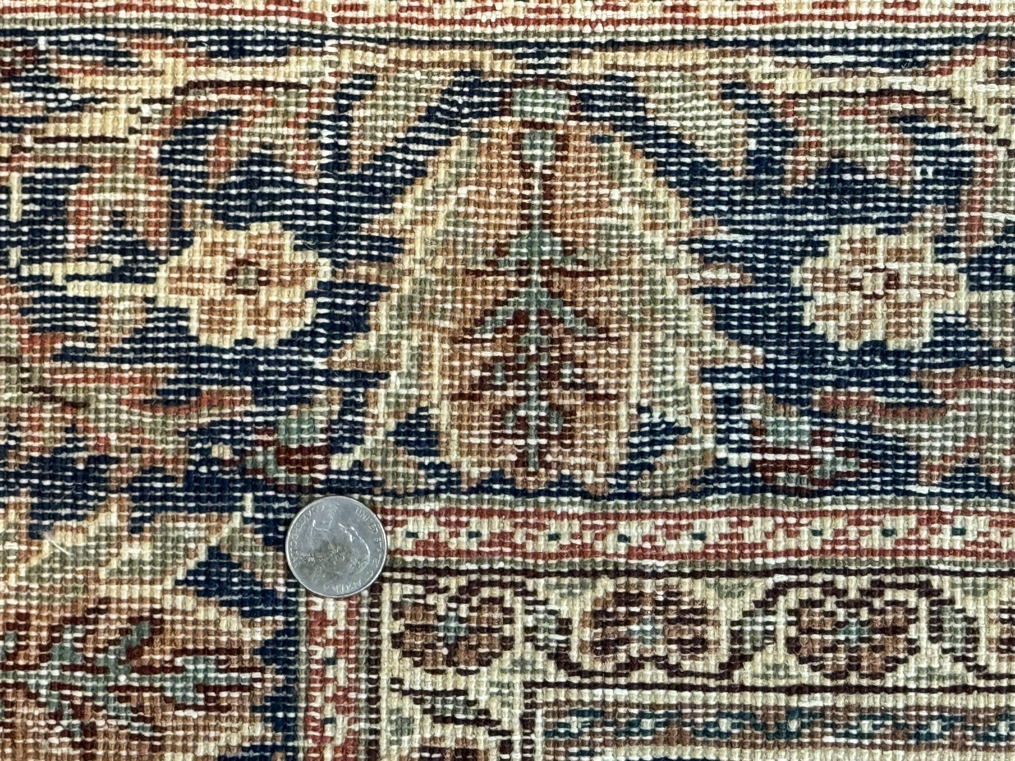 Turkish Kayseri Rug 6x10, Antique Turkish Carpet, Floral Medallion, Oriental Carpet, Red - Image 11