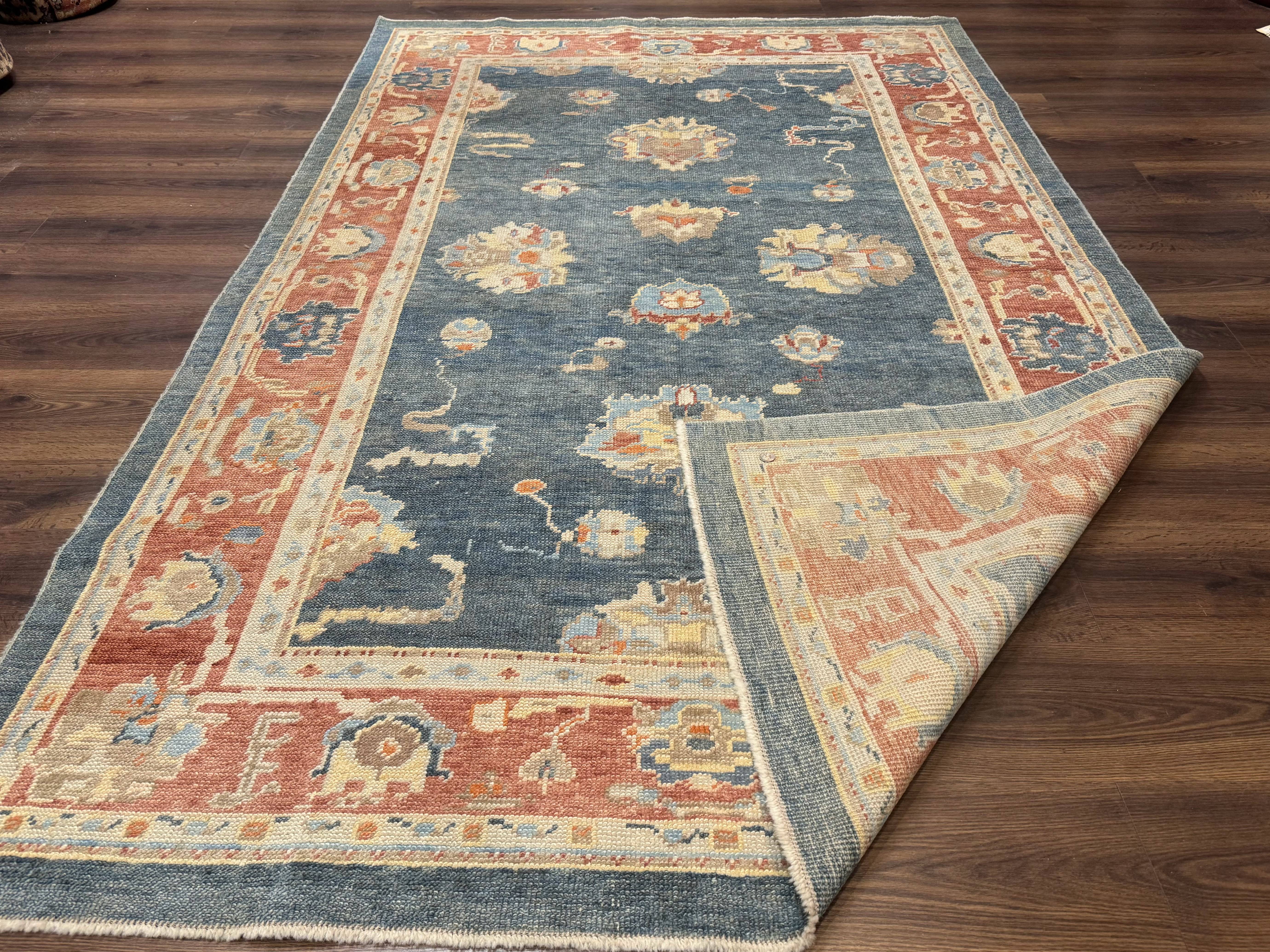 Turkish Oushak Rug 6x9, Sultanabad Carpet, Medium Size Oriental Rug - Image 11