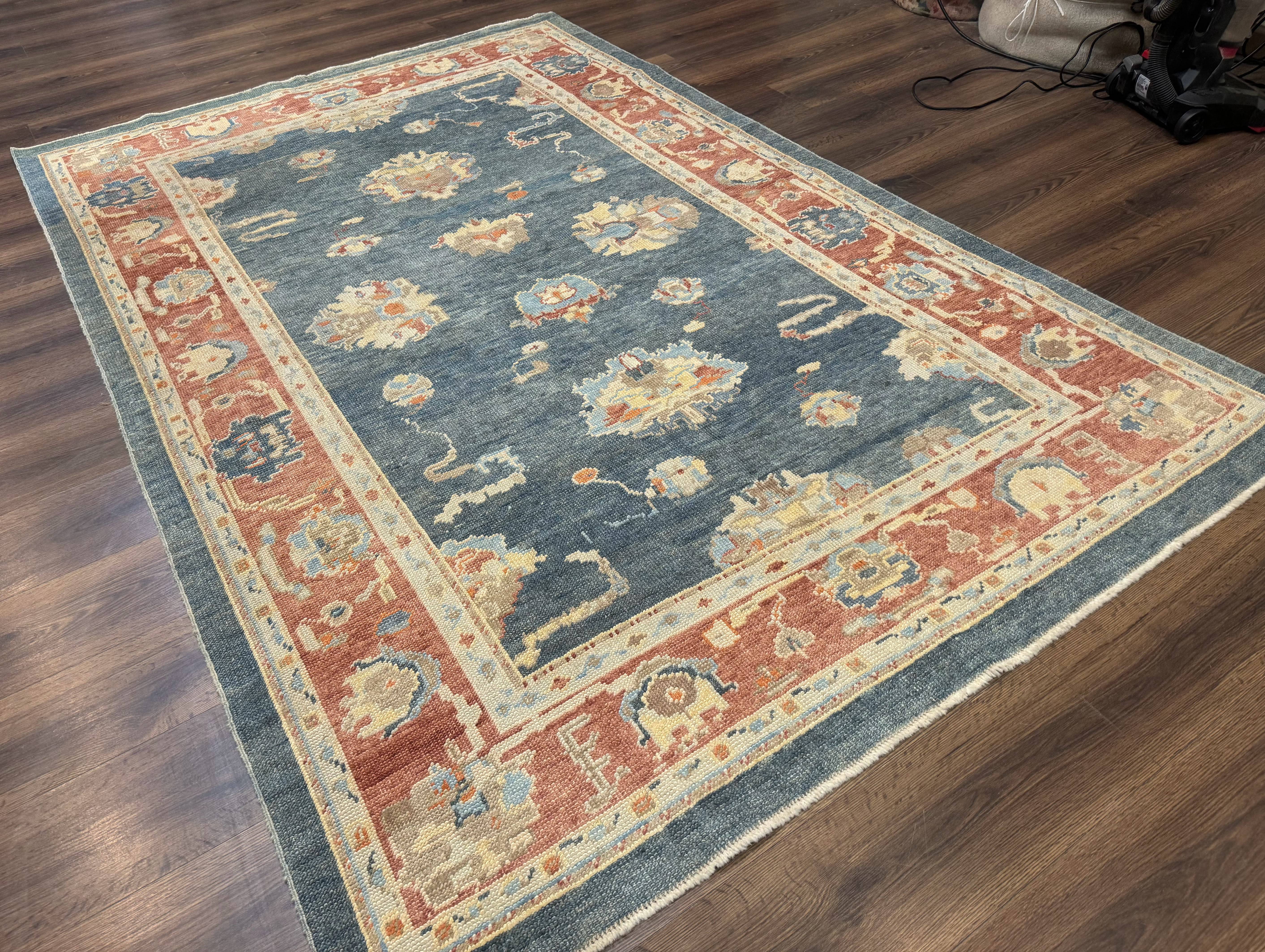 Turkish Oushak Rug 6x9, Sultanabad Carpet, Medium Size Oriental Rug - Image 12