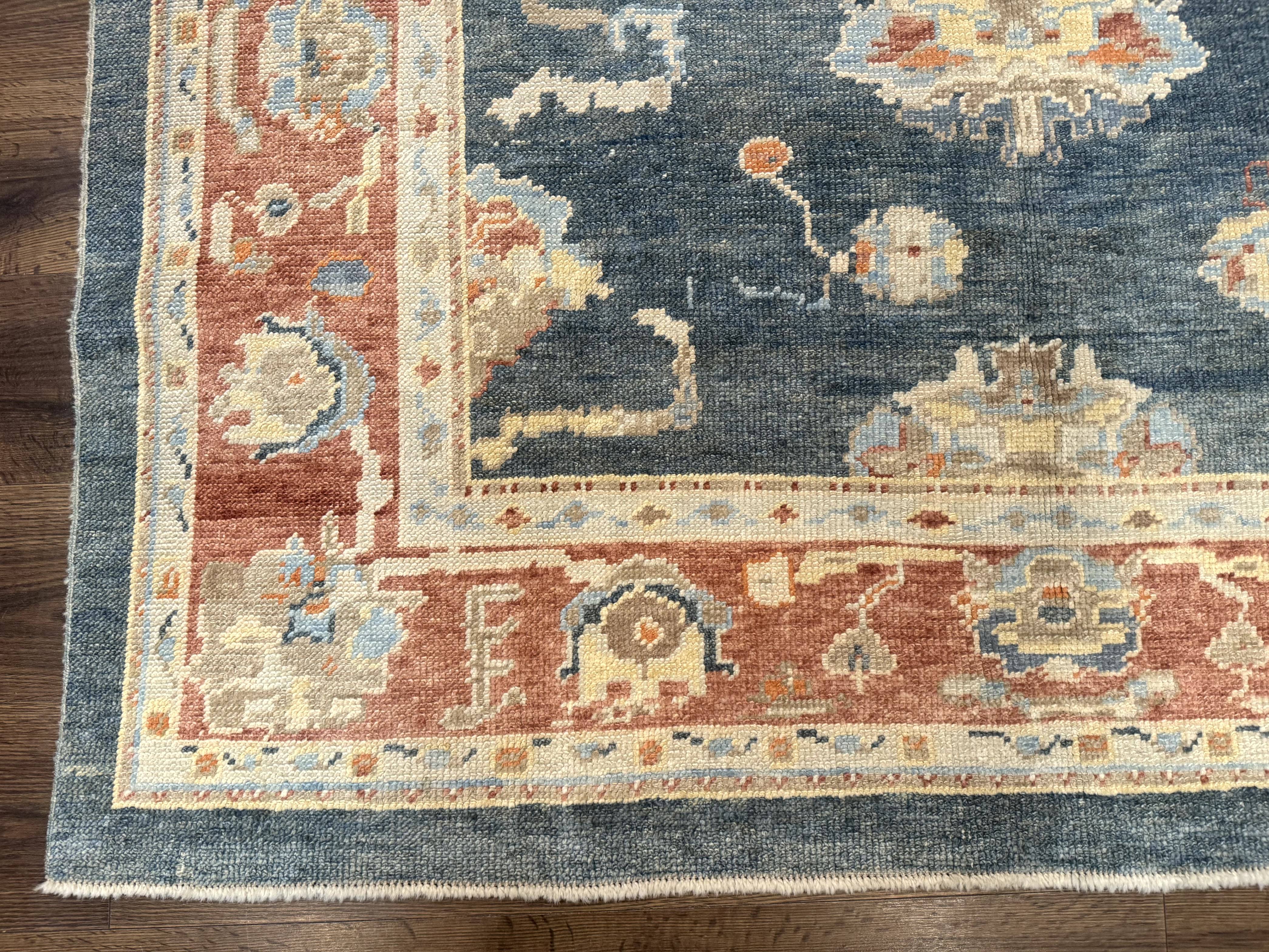 Turkish Oushak Rug 6x9, Sultanabad Carpet, Medium Size Oriental Rug - Image 8