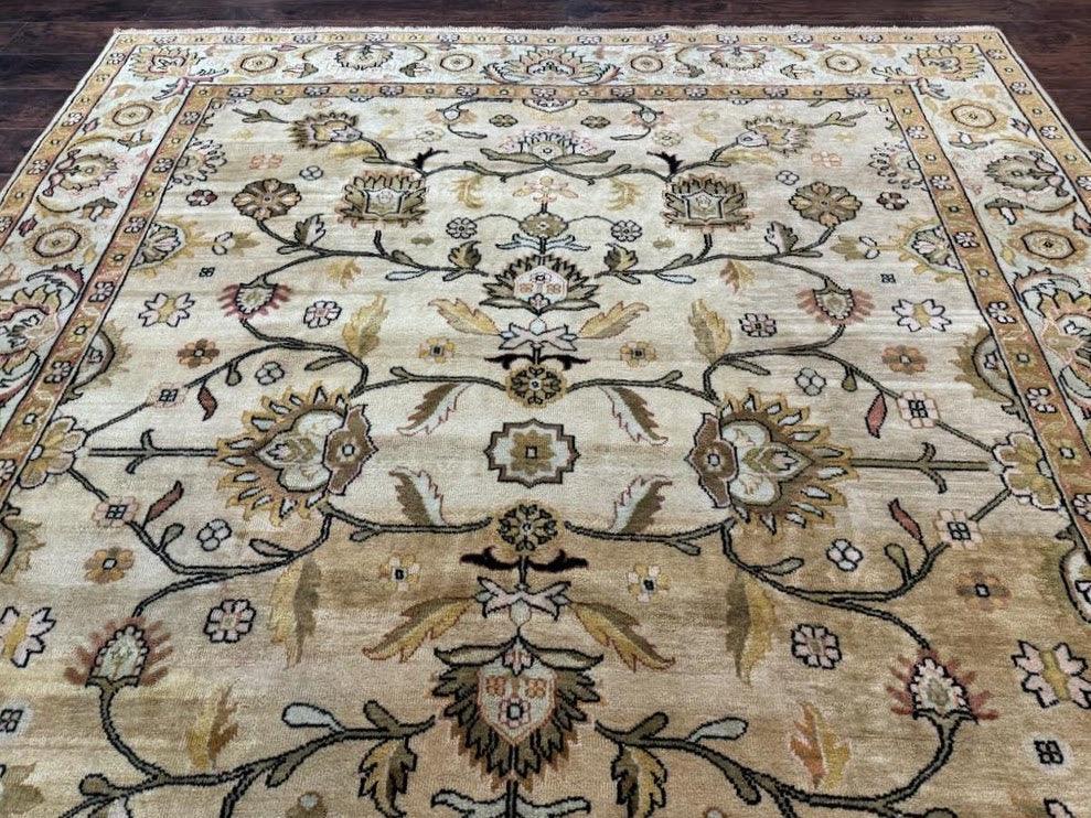 Turkish Oushak Rug 8x10, Vintage Wool Carpet - Image 11