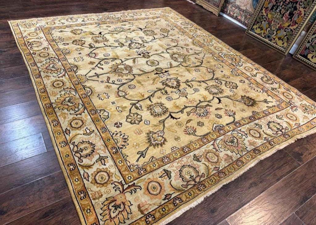 Turkish Oushak Rug 8x10, Vintage Wool Carpet - Image 12