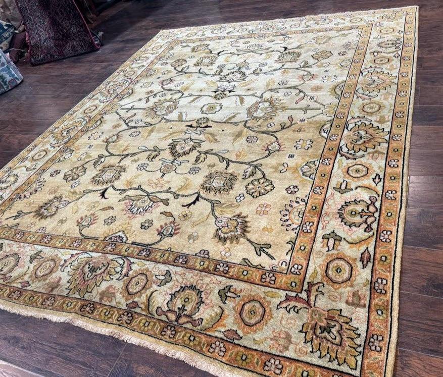Turkish Oushak Rug 8x10, Vintage Wool Carpet - Image 2