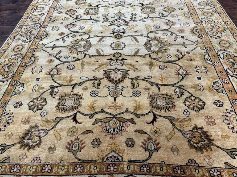 Turkish Oushak Rug 8x10, Vintage Wool Carpet - Image 4