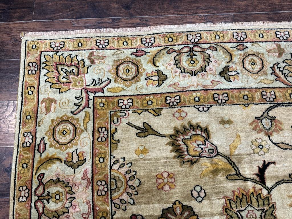 Turkish Oushak Rug 8x10, Vintage Wool Carpet - Image 6