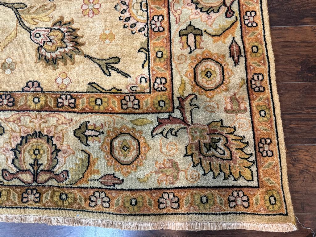 Turkish Oushak Rug 8x10, Vintage Wool Carpet - Image 9