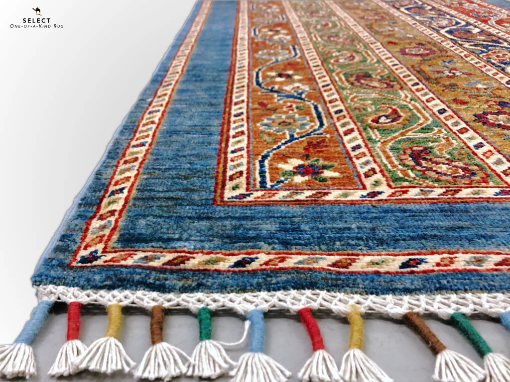Turkish Shawl mt/blue 11' Runner - Image 3