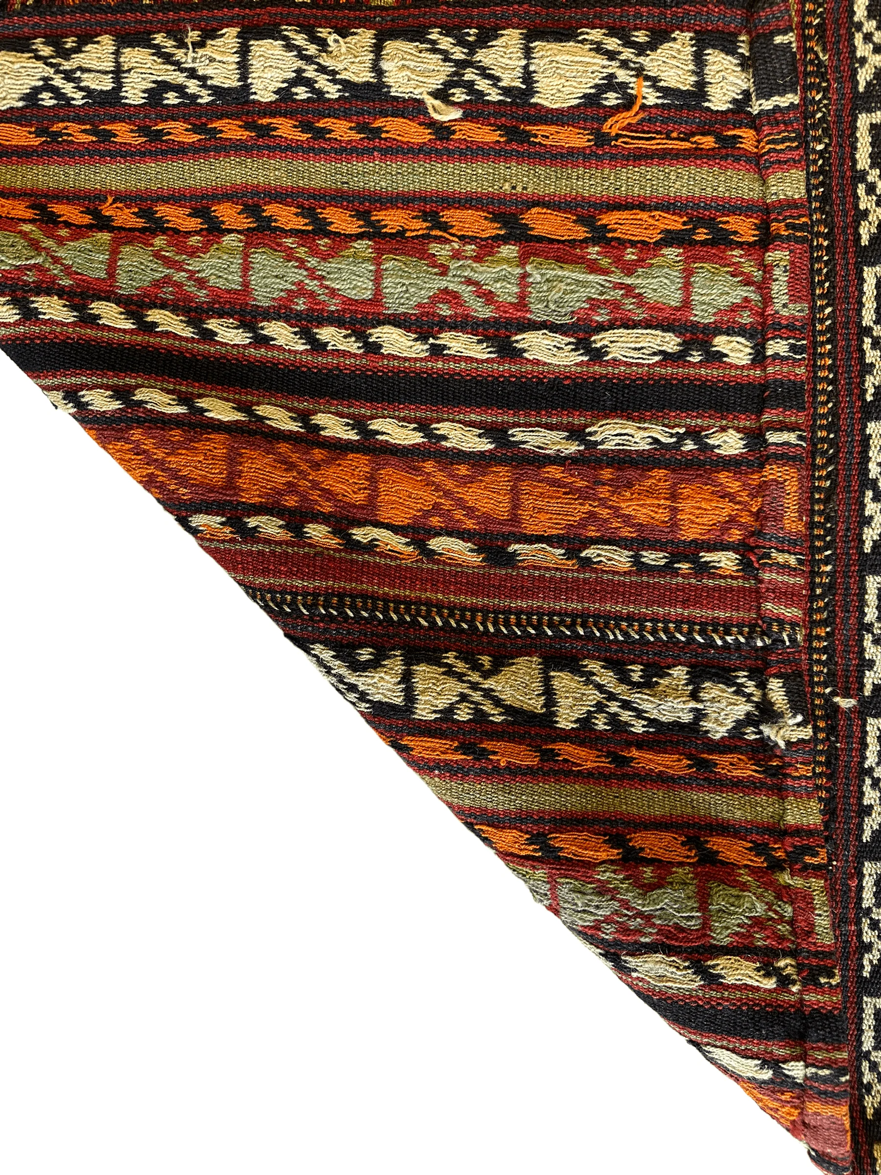 UNIQUE Antique Square Azerbijani Shahsavan Jajim Rug 6’4” x 6’8” - Image 18