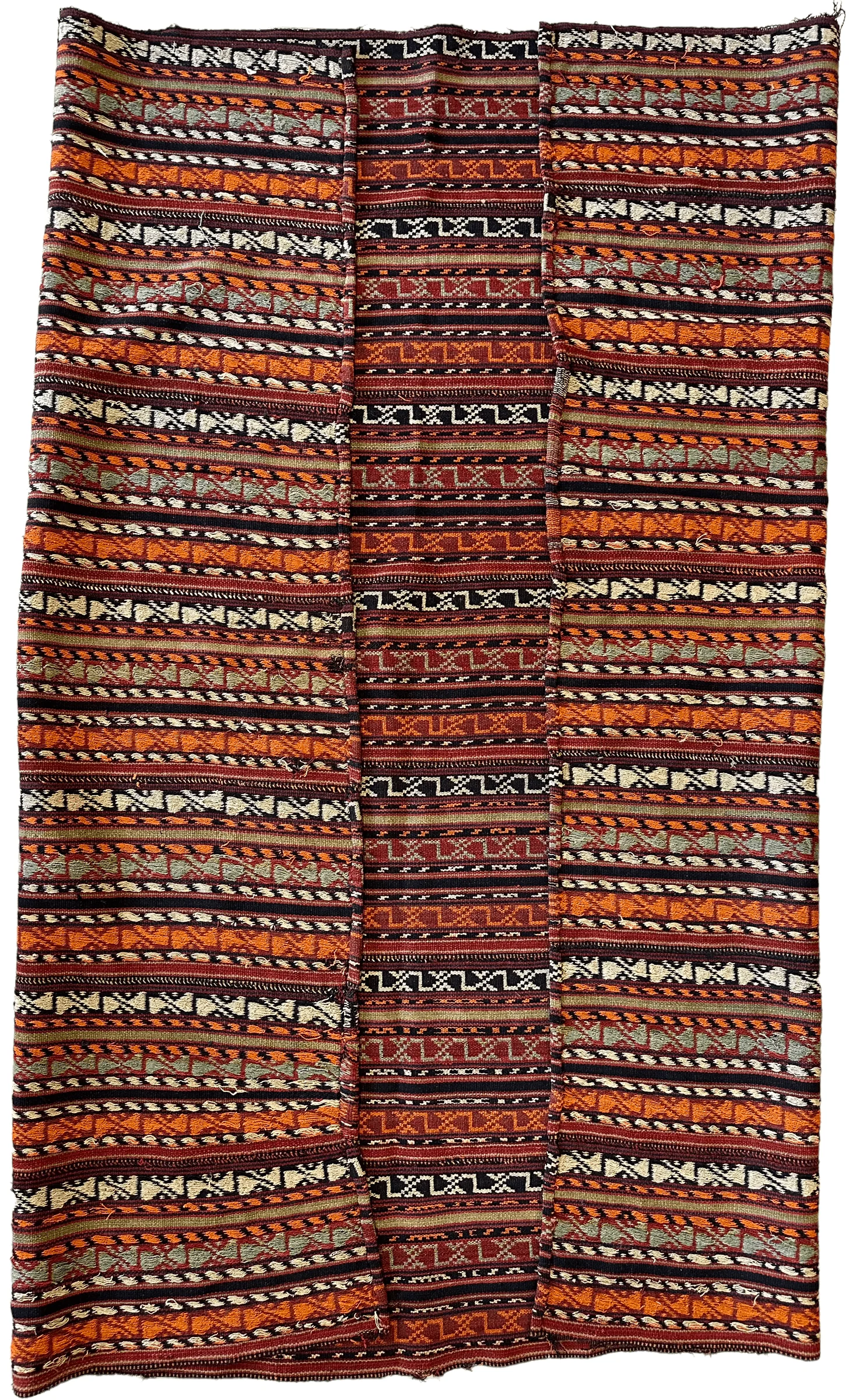 UNIQUE Antique Square Azerbijani Shahsavan Jajim Rug 6’4” x 6’8” - Image 3