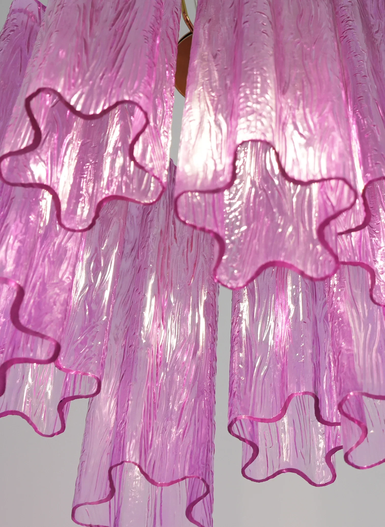 Vintage Amethyst Murano Glass Chandelier - Image 12